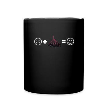 Elderberry Syrup Drink Flu Sambucus Homeopath - Tasse einfarbig - Schwarz - Vorne