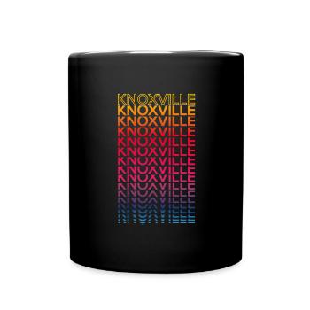 Retro Nostalgic USA City - Rainbow Knoxville - Mug uni - noir - Devant