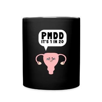 PMDD Sensibilisation Syndrome prémenstruel menstruel - Mug uni - noir - Devant