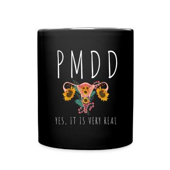PMDD Sensibilisation Syndrome prémenstruel menstruel - Mug uni - noir - Devant