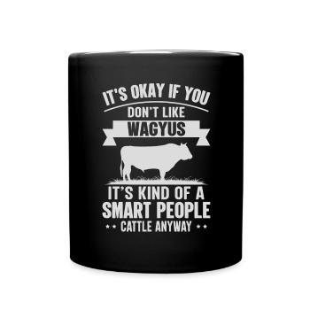 Personnes intelligentes - Kuh-Wagyus - Mug uni - noir - Devant