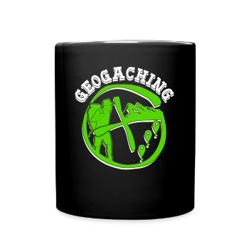 Geocacher Schnitzeljagd Cache Geocache - Tasse einfarbig - Schwarz - Vorne