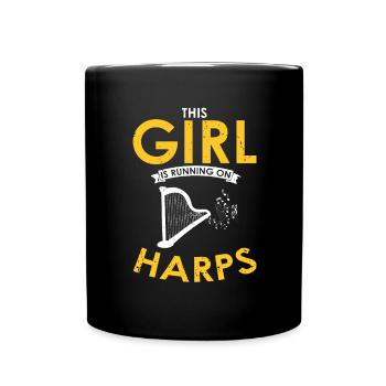 Conception de harpe pour harpiste et joueur de harpe - Mug uni - noir - Devant