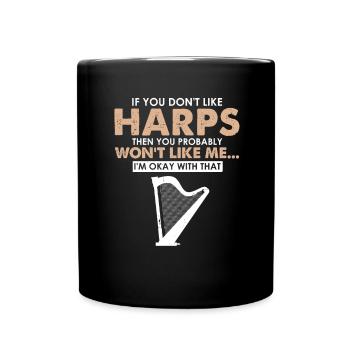 Conceptions de joueurs de harpe pour les conceptions de joueurs de harpe - Mug uni - noir - Devant