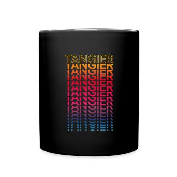 Retro Nostalgic City - Rainbow Tangier - Full Colour Mug - black - Front