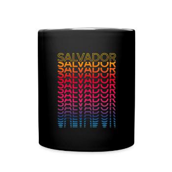 Retro Nostalgic City - Rainbow Salvador - Full Colour Mug - black - Front