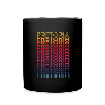 Retro Nostalgic City - Rainbow Pretoria - Full Colour Mug - black - Front