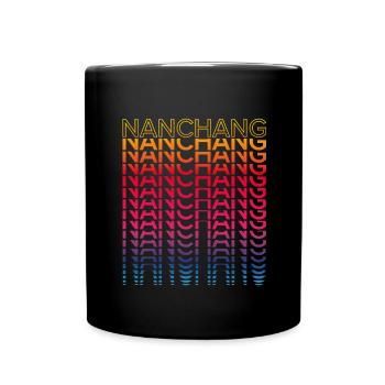 Retro Nostalgic City - Rainbow Nanchang - Full Colour Mug - black - Front