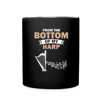 Harfenspieler Designs für Harfenspielerin Designs - Tasse einfarbig - Schwarz - Vorne