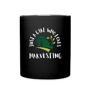 Farming Combine Harvester Driver Agriculture - Full Colour Mug - black - Front