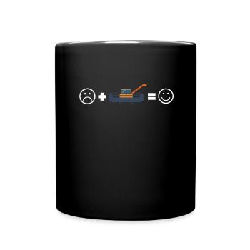 Farming Combine Harvester Driver Agriculture - Full Colour Mug - black - Front