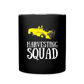 Farming Combine Harvester Driver Agriculture - Full Colour Mug - black - Front