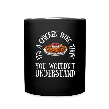 Chicken Wings Fried Chicken And Chicken Nuggets - Tasse einfarbig - Schwarz - Vorne