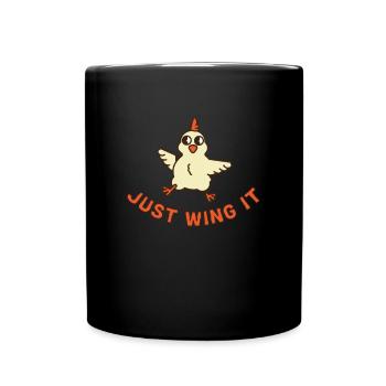 Chicken Wings Fried Chicken And Chicken Nuggets - Tasse einfarbig - Schwarz - Vorne