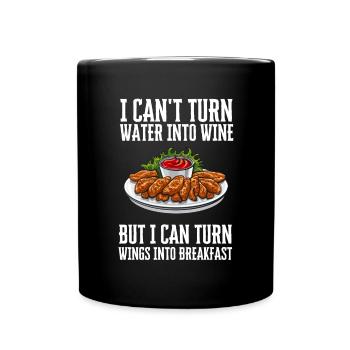 Chicken Wings Fried Chicken And Chicken Nuggets - Tasse einfarbig - Schwarz - Vorne