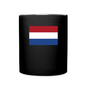 Niederlande Flagge Nederland Holland Niederländer - Tasse einfarbig - Schwarz - Vorne