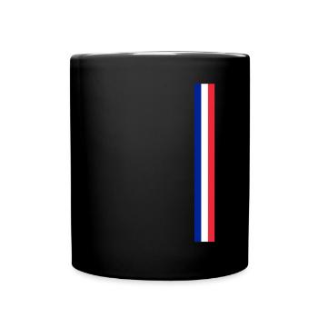 Frankreich Paris Eiffelturm Französische Fahne Fun - Tasse einfarbig - Schwarz - Vorne