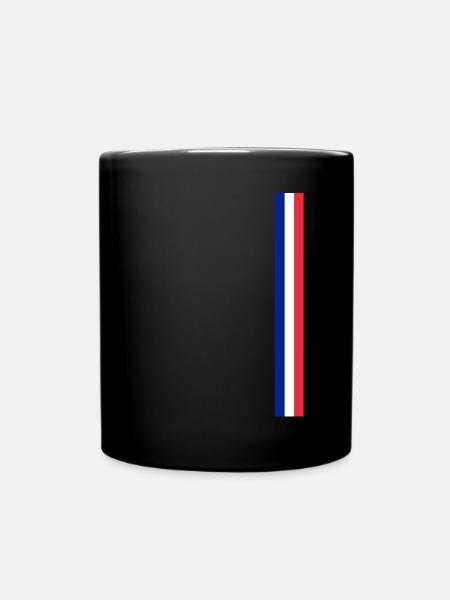 France Paris Tour Eiffel Français Flag Fun - Mug uni - noir