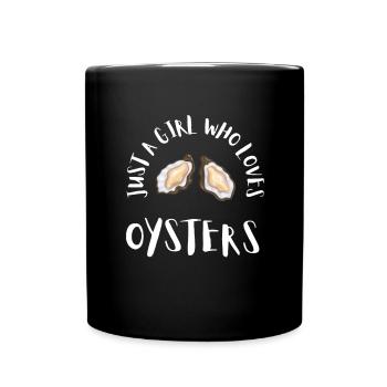 Oyster Shuck Shucking Seafood And Clam Digger - Full Colour Mug - black - Front