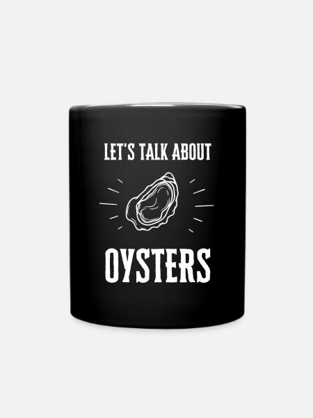 Huîtres écaillées fruits de mer et pelleteuse de palourdes - Mug uni - noir
