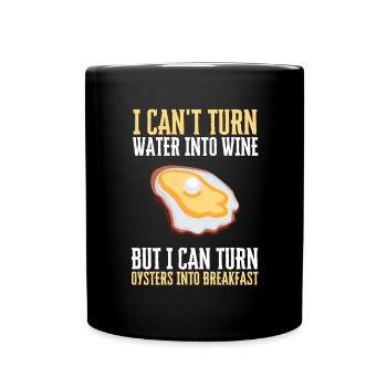 Oyster Shuck Shucking Seafood And Clam Digger - Full Colour Mug - black - Front