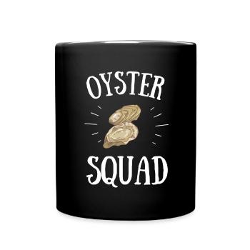 Oyster Shuck Shucking Seafood And Clam Digger - Full Colour Mug - black - Front