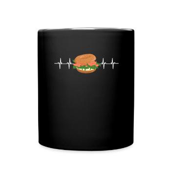 Sesame Bagel New York Jewish Deli - Tasse einfarbig - Schwarz - Vorne