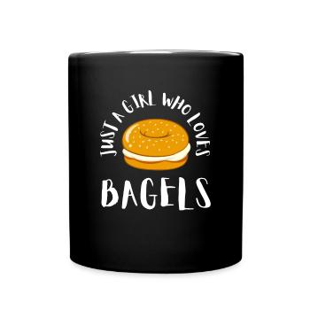 Sesame Bagel New York Jewish Deli - Tasse einfarbig - Schwarz - Vorne