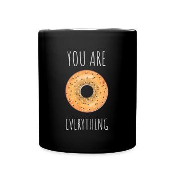 Sesame Bagel New York Jewish Deli - Tasse einfarbig - Schwarz - Vorne