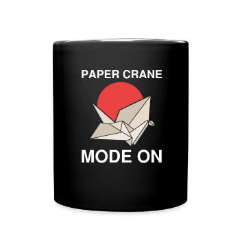 Conception d'origami japonais et origami kirigami - Mug uni - noir - Devant