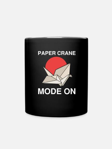 Conception d'origami japonais et origami kirigami - Mug uni - noir