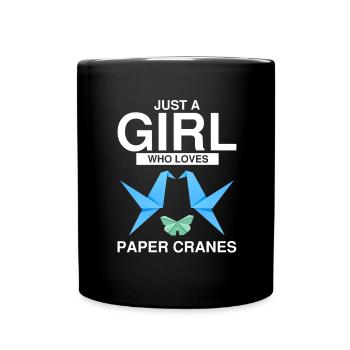 Conception d'origami Kirigami coloré - Mug uni - noir - Devant
