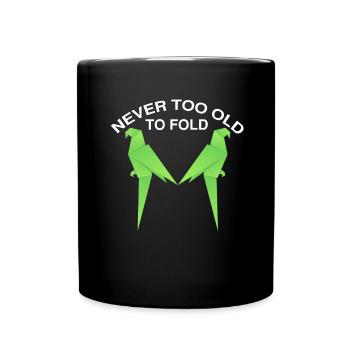 Conception d'origami Kirigami coloré - Mug uni - noir - Devant