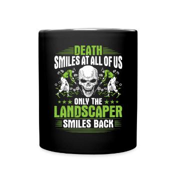 Landschaftsgärtner Gartenbau Landschaftsbau Garten - Tasse einfarbig - Schwarz - Vorne