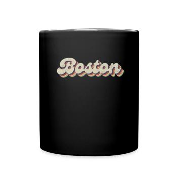 Nostalgique des années 70 USA City - Vintage Boston - Mug uni - noir - Devant