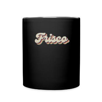 Nostalgique des années 70 USA City - Vintage Frisco - Mug uni - noir - Devant
