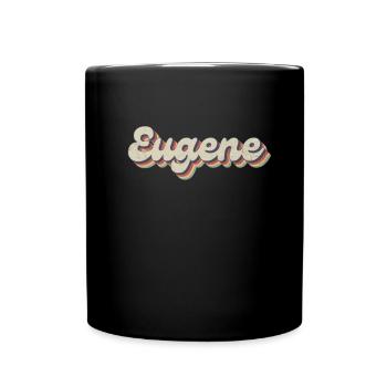 Nostalgique des années 70 USA City - Vintage Eugene - Mug uni - noir - Devant