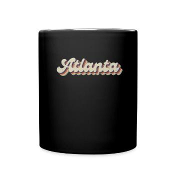 Nostalgique des années 70 USA City - Vintage Atlanta - Mug uni - noir - Devant