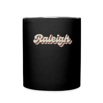 Nostalgic 70s USA City - Vintage Raleigh - Full Colour Mug - black - Front