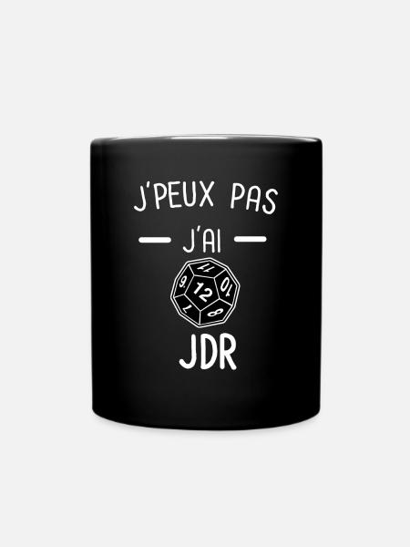 Je peux pas j'ai jdr - Mug uni - noir