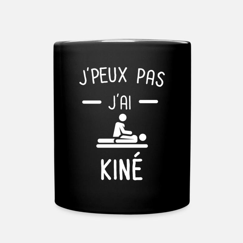 Je peux pas j'ai kiné massage - Mug uni - noir