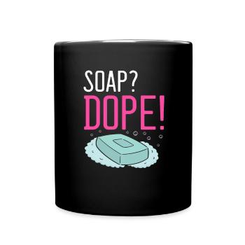 Homemade soap design for oil soap making - Full Colour Mug - black - Front