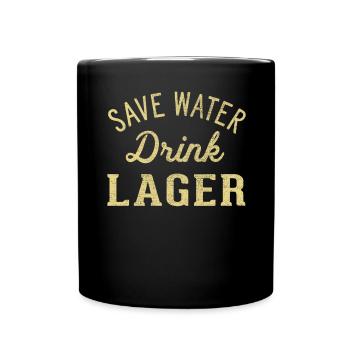 Sparen Sie Wassergetränk Lager - Tasse einfarbig - Schwarz - Vorne