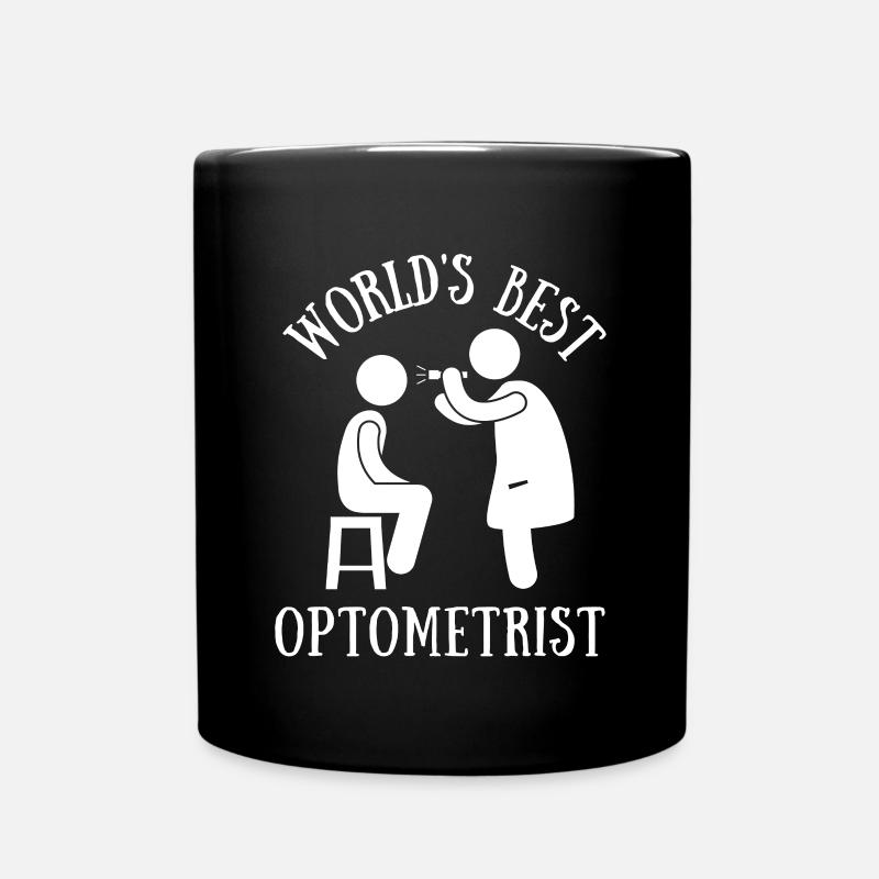Ophtalmologiste Optométriste Optométrie et Opticien - Mug uni - noir