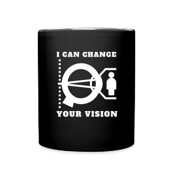 Ophtalmologiste Optométriste Optométrie et Opticien - Mug uni - noir - Devant
