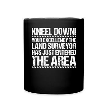 Vermessungstechniker Vermesser Arpenteur-géomètre - Mug uni - noir - Devant
