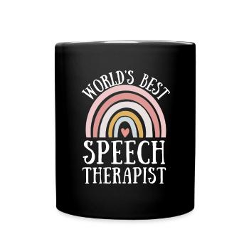 Speech Language Pathologist Speech Therapy SLP - Tasse einfarbig - Schwarz - Vorne