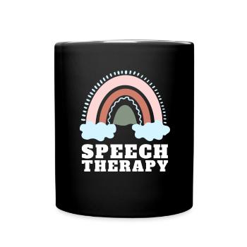 Speech Language Pathologist Speech Therapy SLP - Tasse einfarbig - Schwarz - Vorne