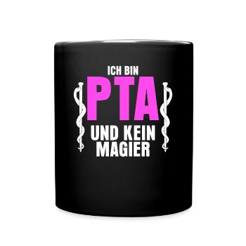 PTA Spruch Apothker Apotheke - Tasse einfarbig - Schwarz - Vorne