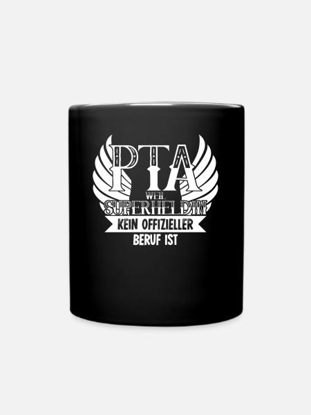 PTA Superheldin Pharmazie Apotheke - Tasse einfarbig - Schwarz